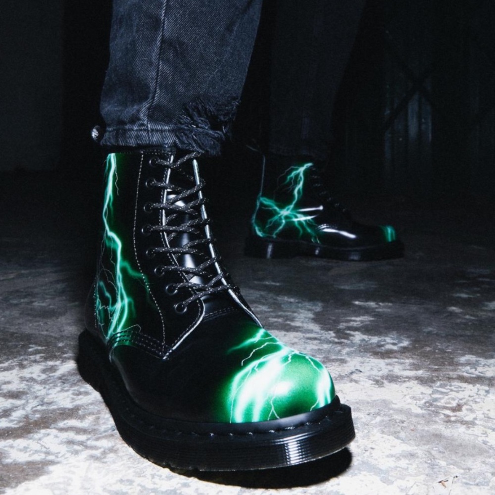 Dr Martens 1460 FLASH SMOOTH LEATHER LACE UP BOOTS